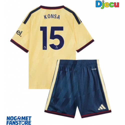 Arsenal Ezri Konsa #15 Rezervni Dres za djecu 2026-27 Kratak Rukav (+ Kratke hlače)